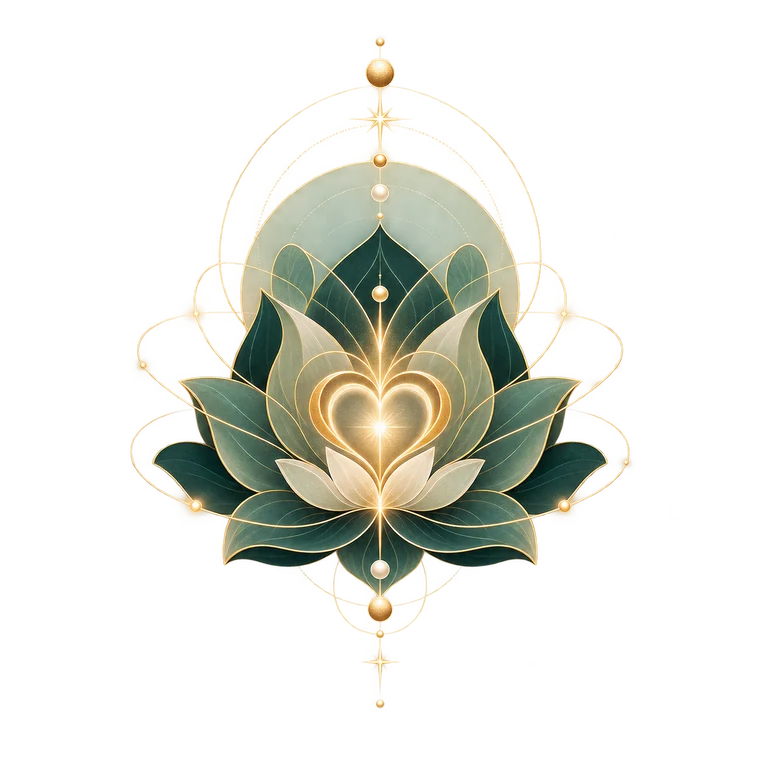 Ilustración espiritual para Reiki Karuna