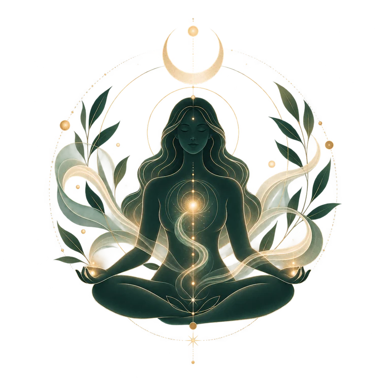 Ilustración espiritual para Reiki Usui